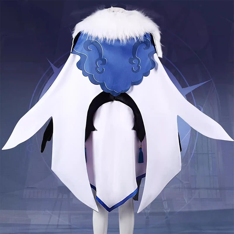 Fantasia Cosplay Baiheng de Honkai Star Rail - Arqueira Foxian e Piloto - Vestido Feminino para Halloween e Festas Temáticas - Estrela Cosplay