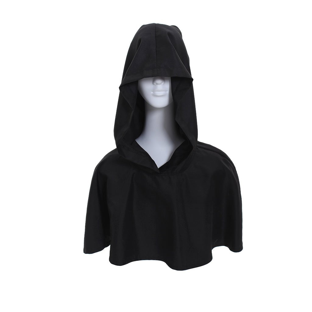Capa com Capuz Preto Manto Robe Wicca Pagão Medieval - Estrela Cosplay