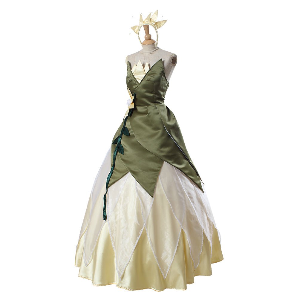 Vestido de Cosplay da Princesa Tiana para Adulto | Fantasia da Série Disney - Estrela Cosplay
