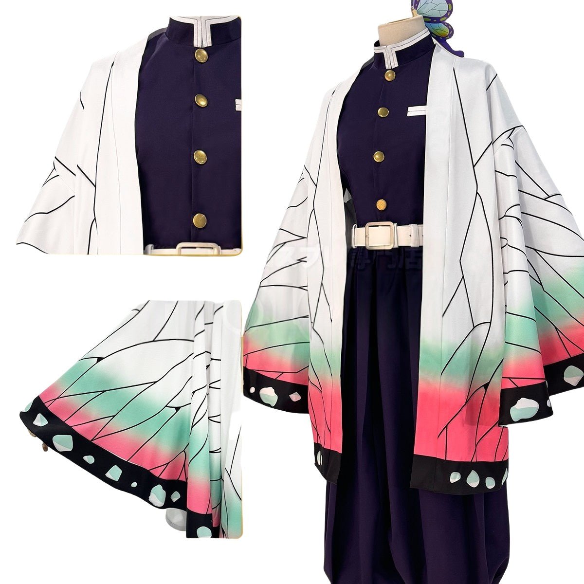 Fantasia Cosplay Demon Slayer Shinobu Kocho e Kanae Kocho - Qualidade Premium - Estrela Cosplay