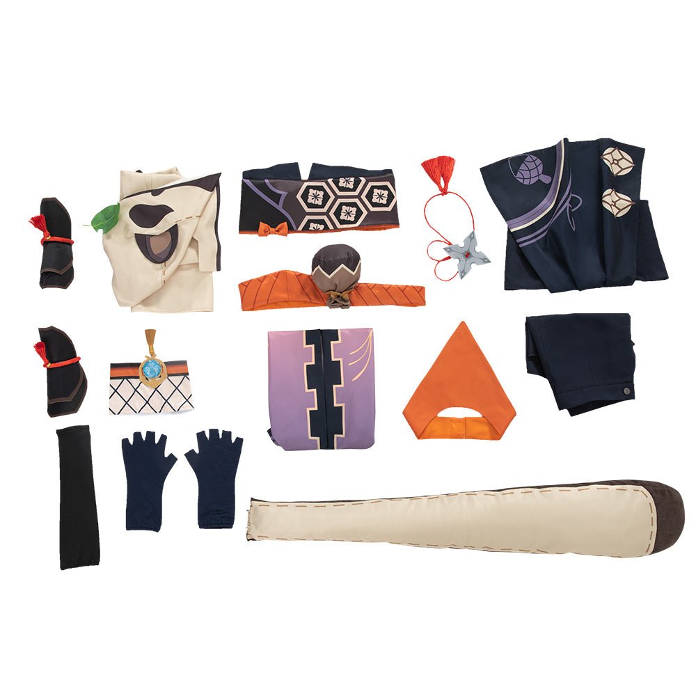 Fantasia de Cosplay Sayu de Genshin Impact para Mulheres e Meninas, Traje de Carnaval e Halloween de Anime com Peruca - Estrela Cosplay