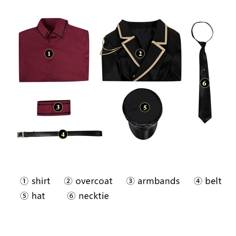 Traje de Cosplay de Mira a Garota Mágica e Tenente Maligno para Homens - Estrela Cosplay