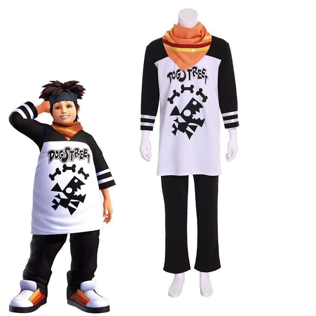 Fantasia de Cosplay Game Pence para Homens - Camisa e Calça Estilosa com Acessórios - Fantasia de Halloween, Festa de Carnaval, Comic Con, Roupa de Rua - Estrela Cosplay