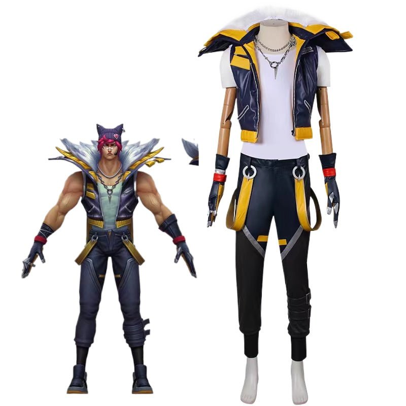Fantasia Heartsteel Sett Cosplay Homem - League of Legends - Uniforme Completo para Halloween e Festas - Estrela Cosplay