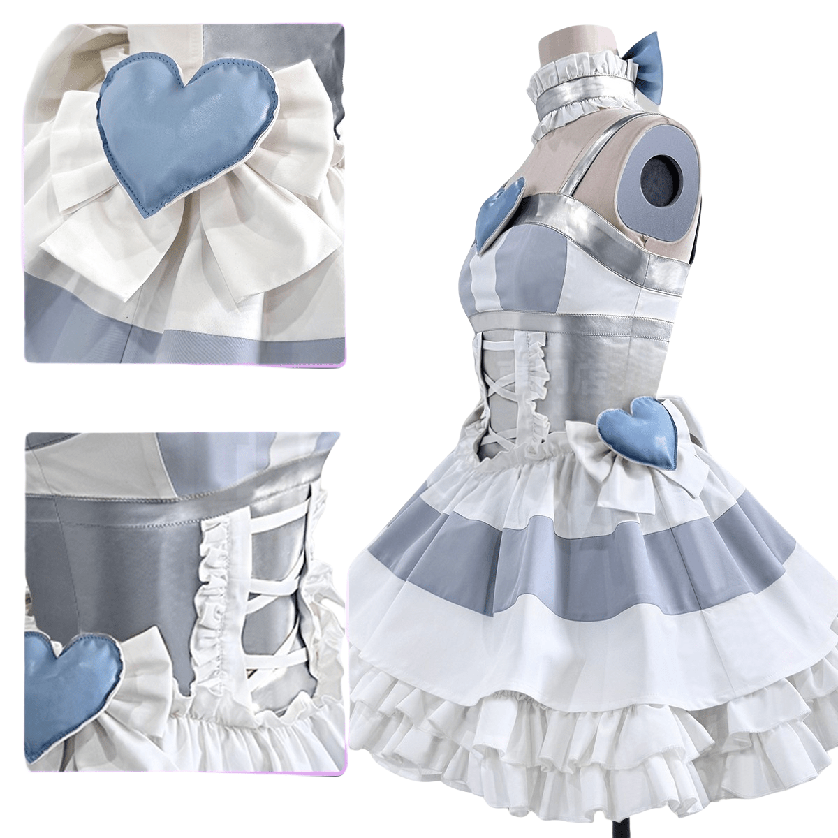 Meia-calça com Ligadeira Anime Cosplay Fantasia - Panty & Stocking com Garterbelt - Estrela Cosplay