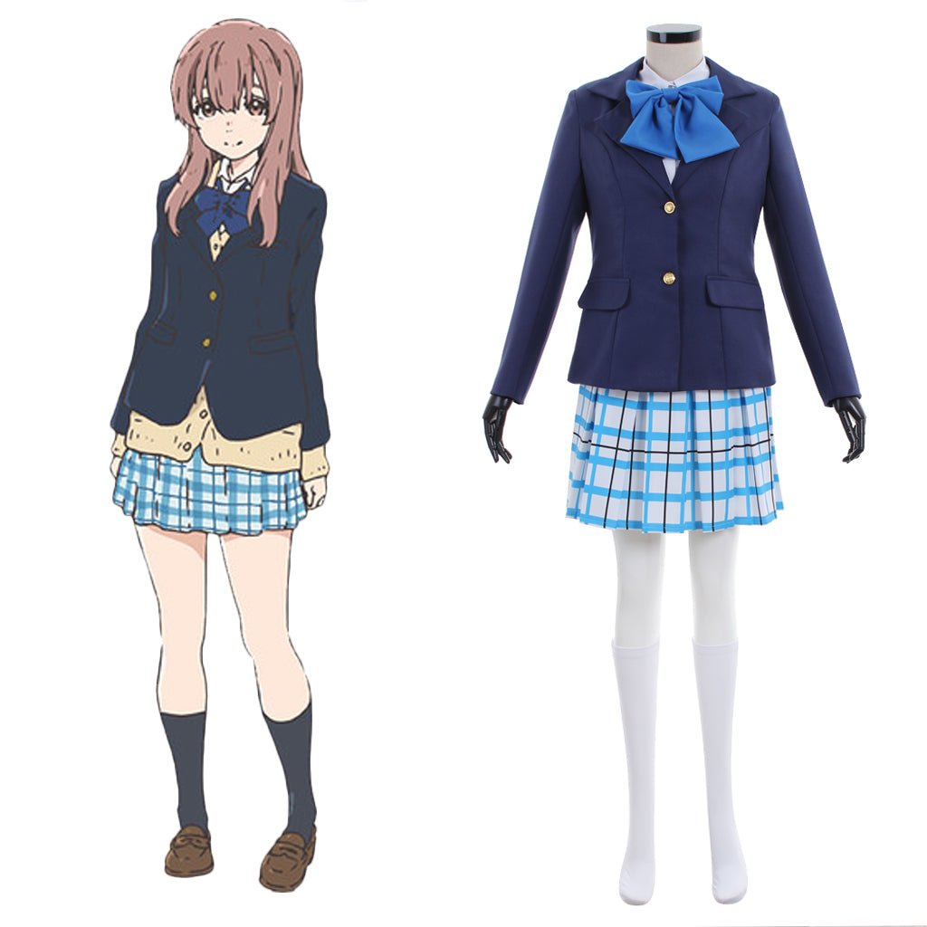 Fantasia de Shouko Nishimiya de A Silent Voice - Uniforme Escolar Autêntico - Estrela Cosplay