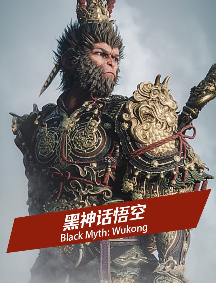 Fantasia de Black Myth Wukong para Homens | Traje de Qitian Dasheng Destiny Man - Estrela Cosplay