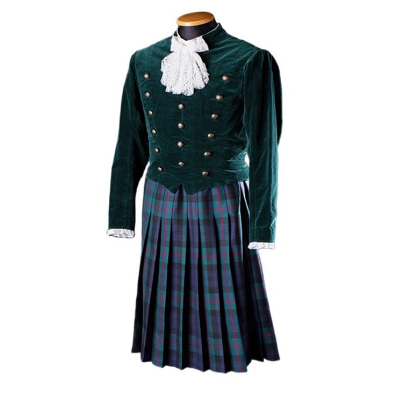 Traje Medieval Escocês Kilt Alto para Homens - Fantasia da Era Georgiana | Estilo Vitoriano - Estrela Cosplay