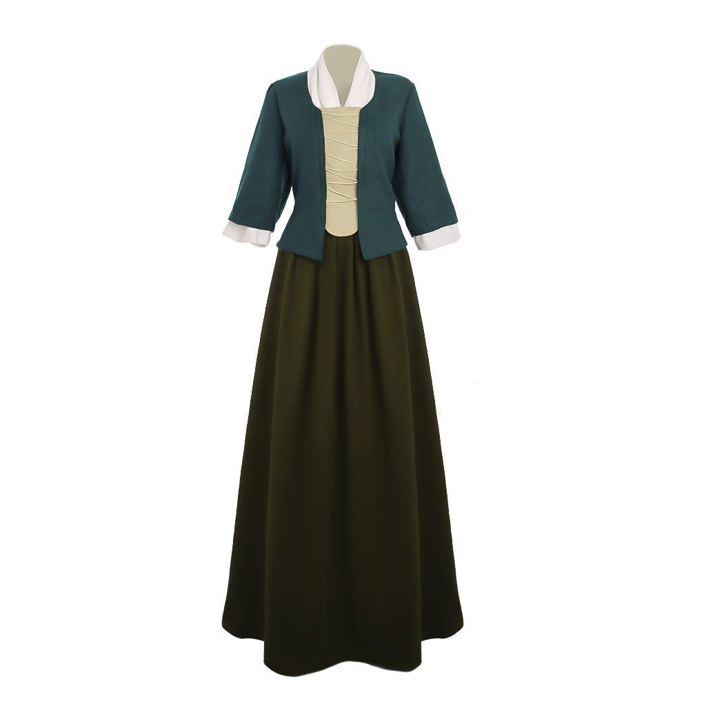 Vestido Cosplay Claire Fraser Outlander | Traje Colonial Belle Sulista para Halloween - Estrela Cosplay
