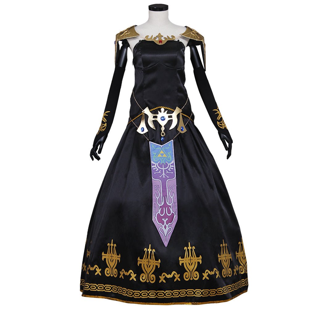 Vestido Cosplay Guerreira Princesa Sombria Preto | Fantasia de Jogo - Estrela Cosplay