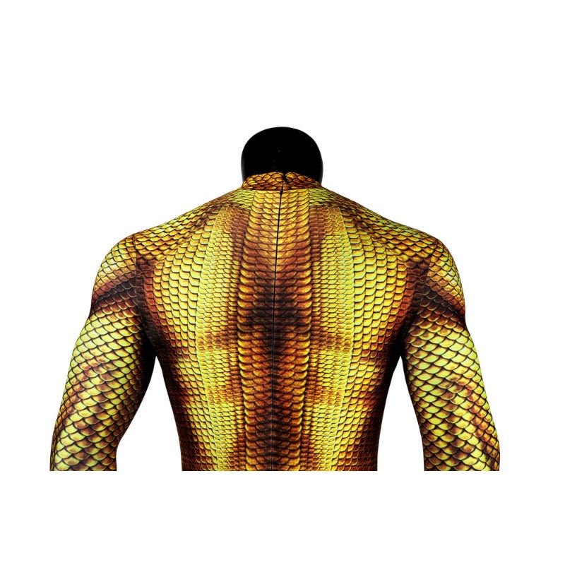 Traje de Cosplay Arthur Curry Fato Dourado – Aquaman Justice League para Homens - Estrela Cosplay