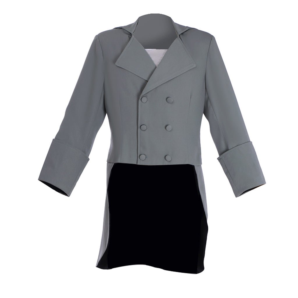 Casaco Vitoriano Regência Cintura Alta | Jaqueta Histórica para Homens com Frente em Jaspe | Costurado à Mão Série Medieval Estrela do Cosplay - Estrela Cosplay