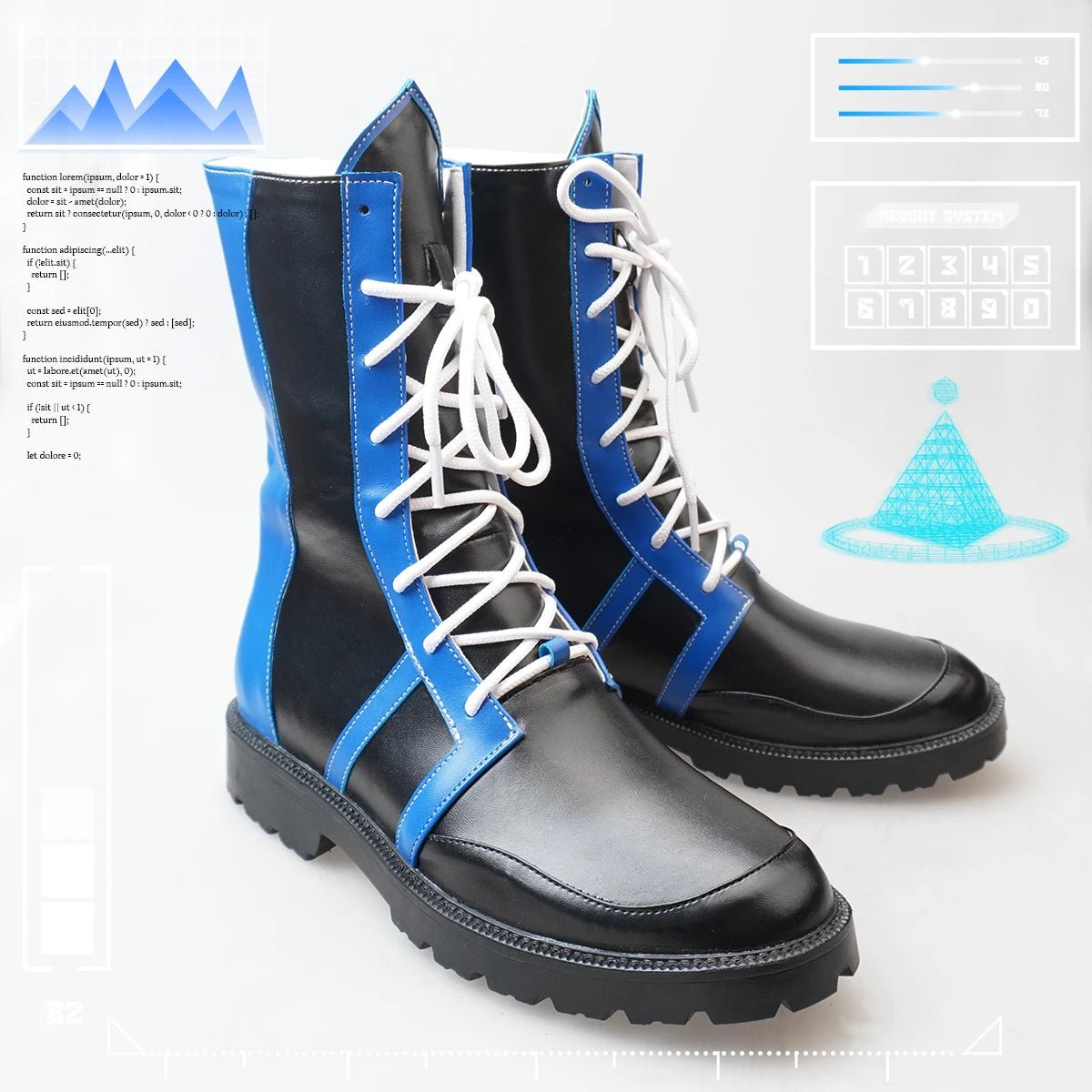 Botas de Cosplay Blue Lock Chigiri Bachira Rin Nagi Isagi para Homem e Mulher, Couro Sintético Tamanho EU34 a EU48 - Estrela Cosplay