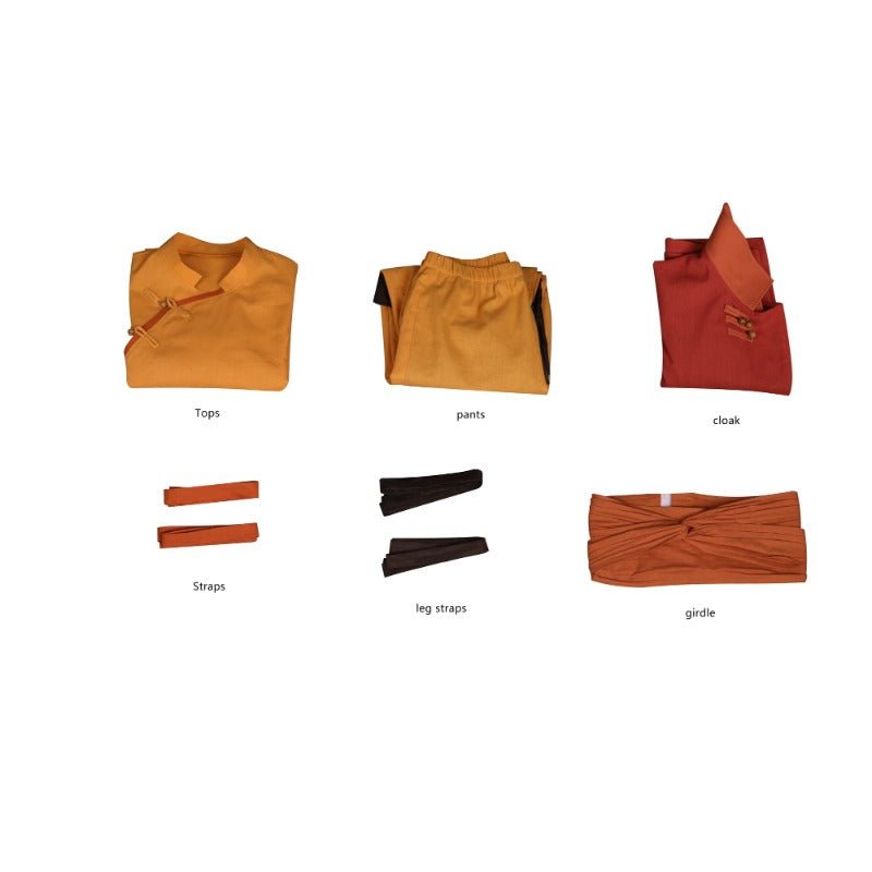 Fantasia de Cosplay Aang Kuzon Twinkle Toes para Halloween, Natal, Comic-Con e Festas de Anime - Estrela Cosplay