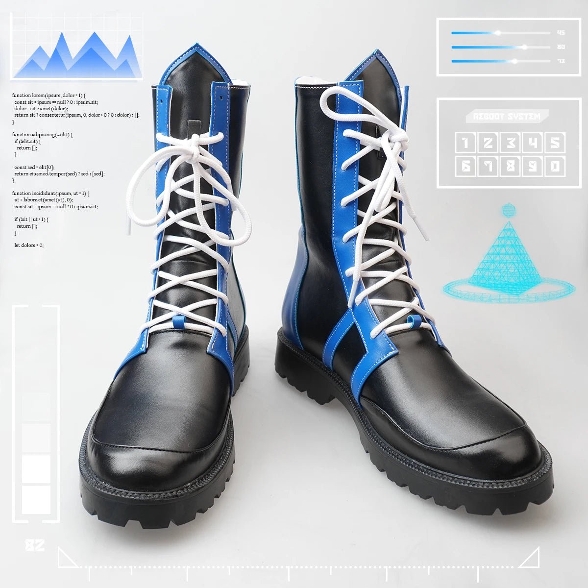 Botas de Cosplay Blue Lock Chigiri Bachira Rin Nagi Isagi para Homem e Mulher, Couro Sintético Tamanho EU34 a EU48 - Estrela Cosplay