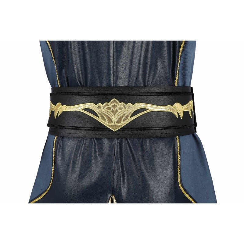 Traje de Cosplay O Impulso Sombrio para Macho Dragonato Branco Feiticeiro BG3 Conjunto Completo com Sapatos - Estrela Cosplay