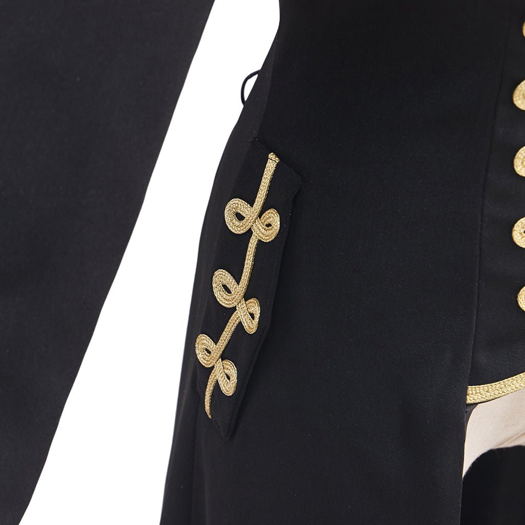 Casaco Militar Longo Feminino Estilo Punk - Traje de Cosplay - Estrela Cosplay