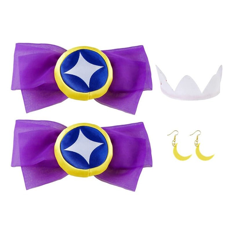 Conjunto de Cosplay Kaguya Madoka Selene | Vestido e Sapatos Unissex Pretty Cure Anime - Estrela Cosplay