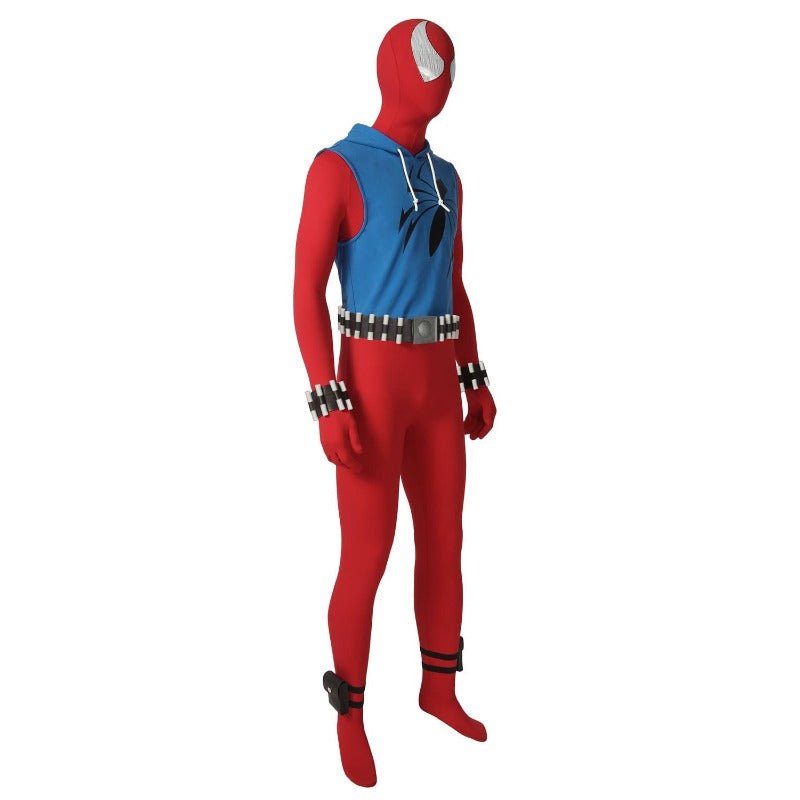 Traje de Cosplay Scarlet Spider Ben Reilly - Autêntico do Spider-Verse - Estrela Cosplay