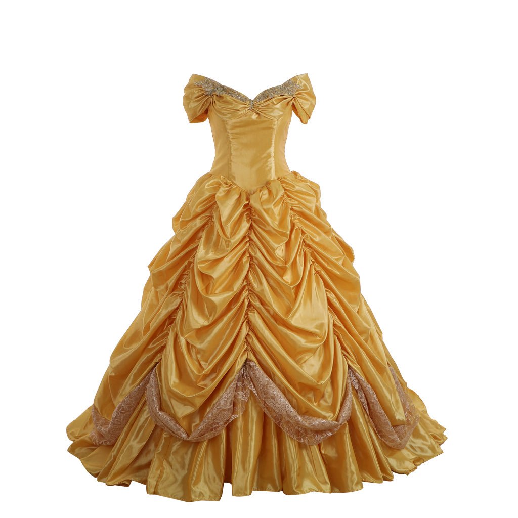 Fantasia Princesa Belle Cosplay | Vestido Adulto Princesa Disney Belle para Halloween e Festas Temáticas - Estrela Cosplay