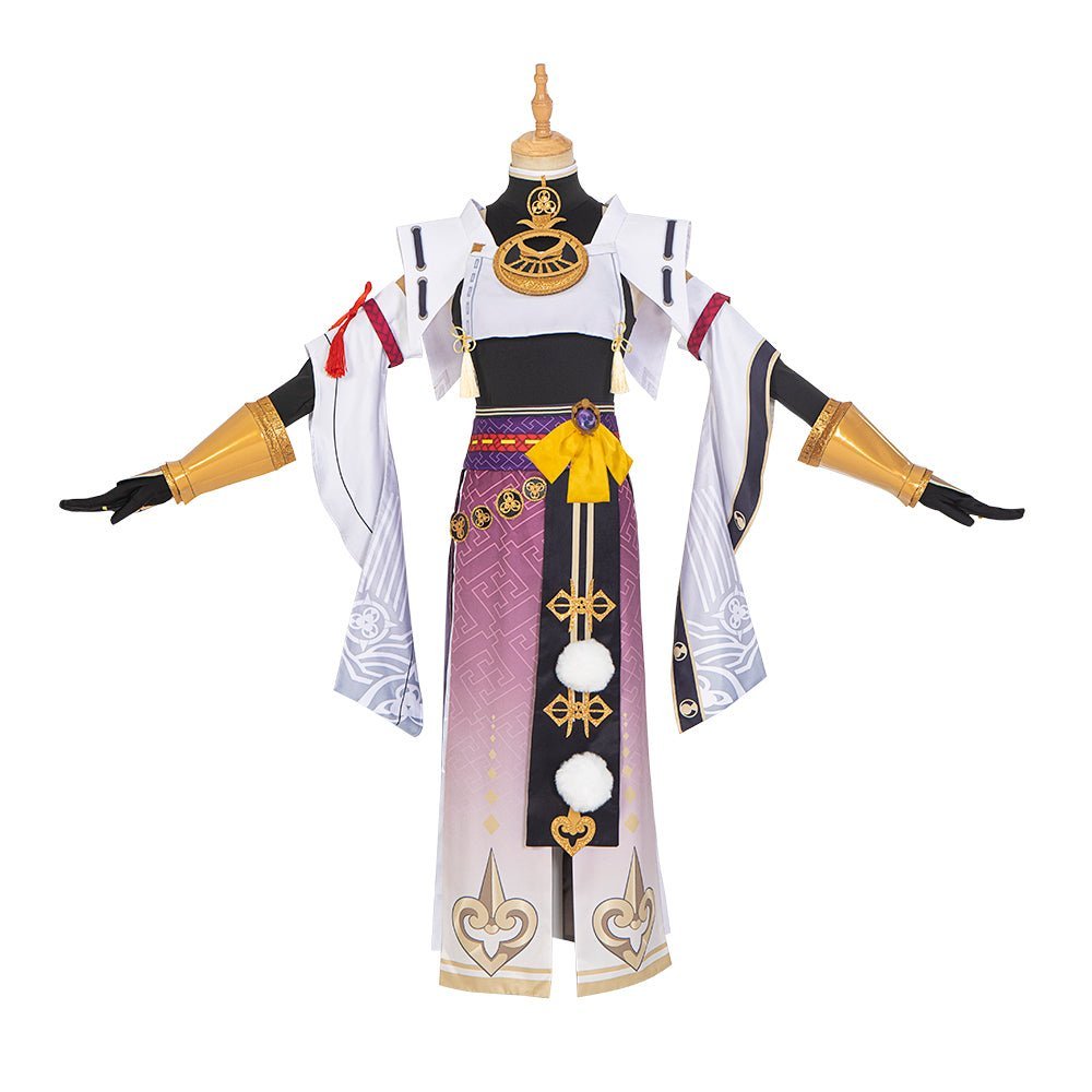 Fantasia Kujou Sara - Genshin Impact Carnaval Halloween Anime Feita Sob Medida - Estrela Cosplay