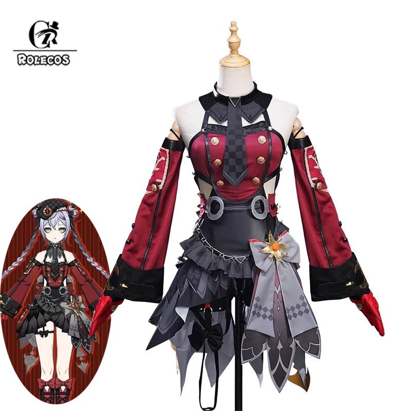 Fantasia Cosplay Bruxinha Codigo M de Fontaine - Genshin Impact para Mulheres - Estrela Cosplay