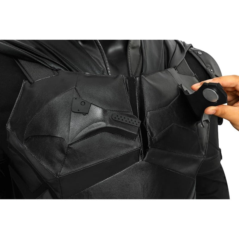 Traje de Cosplay de Couro PU Versão Filme The Batman para Halloween e Festas - Estrela Cosplay