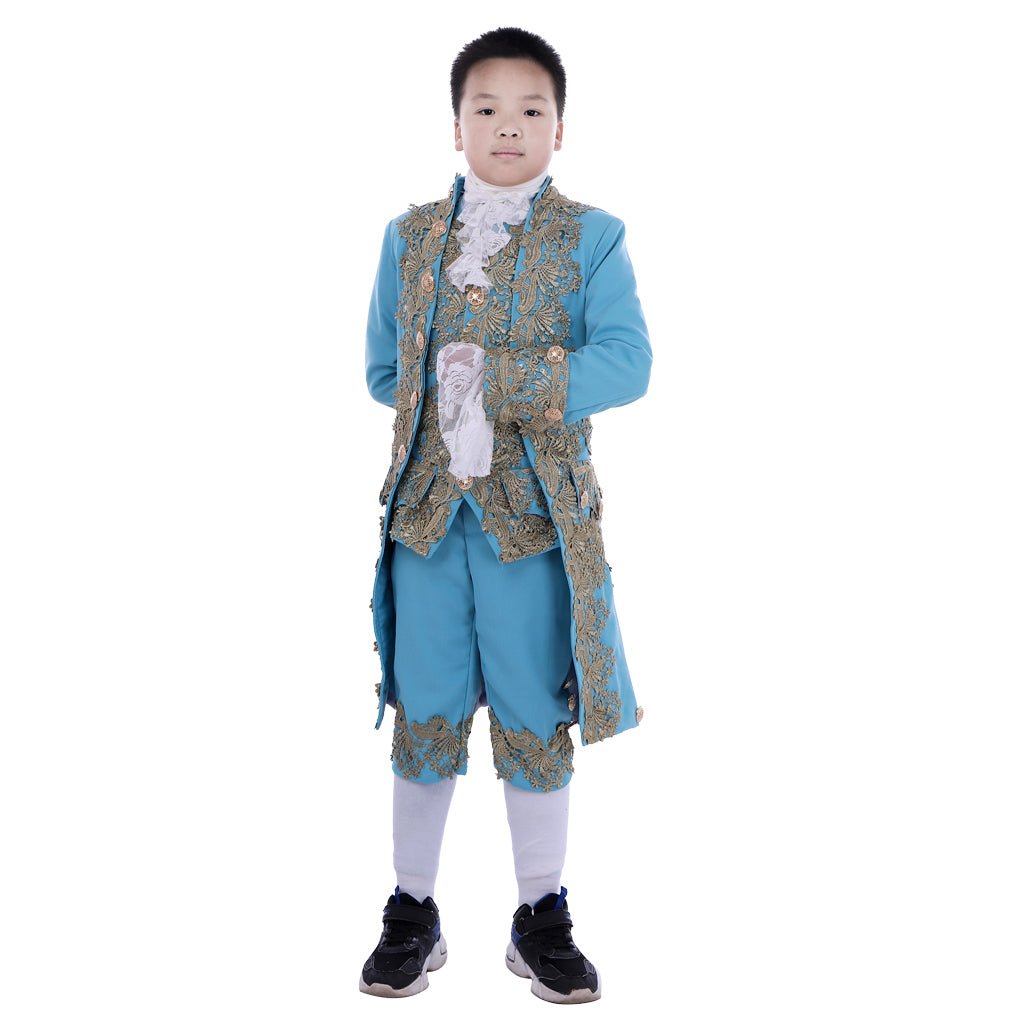 Traje Colonial do Século 18 para Meninos - Casaco Rococo Washington - Estrela Cosplay