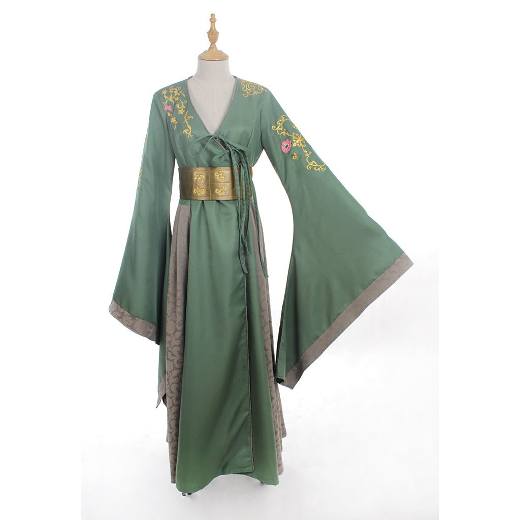 Vestido Verde de Cersei Lannister para Adultos | Fantasia de Carnaval e Halloween | Cosplay de Série e Filme - Estrela Cosplay