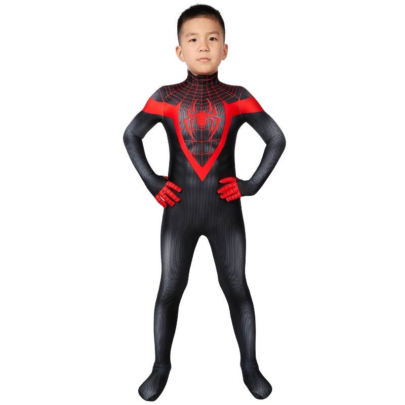 Fantasia Infantil Spider-Man Miles Morales Cosplay Macacão para Festa Halloween - Estrela Cosplay