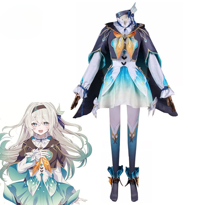 Traje de Cosplay Firefly de Honkai Star Rail - Coroa do Mundano e Divino para Mulheres, Fantasia para Festa de Halloween - Estrela Cosplay