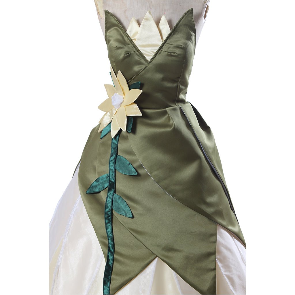 Vestido de Cosplay da Princesa Tiana para Adulto | Fantasia da Série Disney - Estrela Cosplay