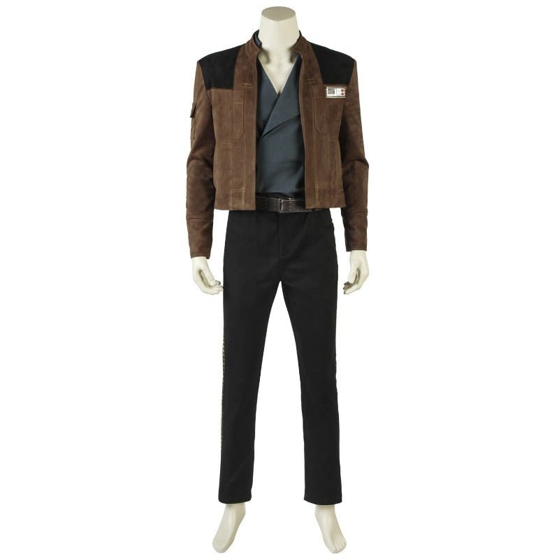 Fantasia de Han Solo - Camisa, Calça, Casaco e Cinto para Halloween e Festas - Estrela Cosplay