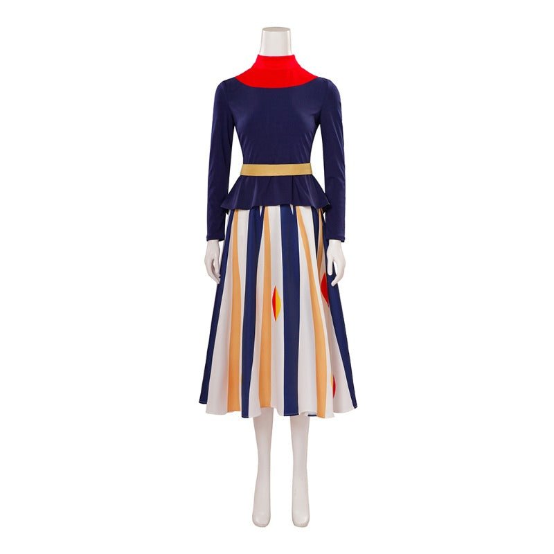 Fantasia Franny Robinson - Vestido Midi de Manga Comprida para Mulheres - Estrela Cosplay