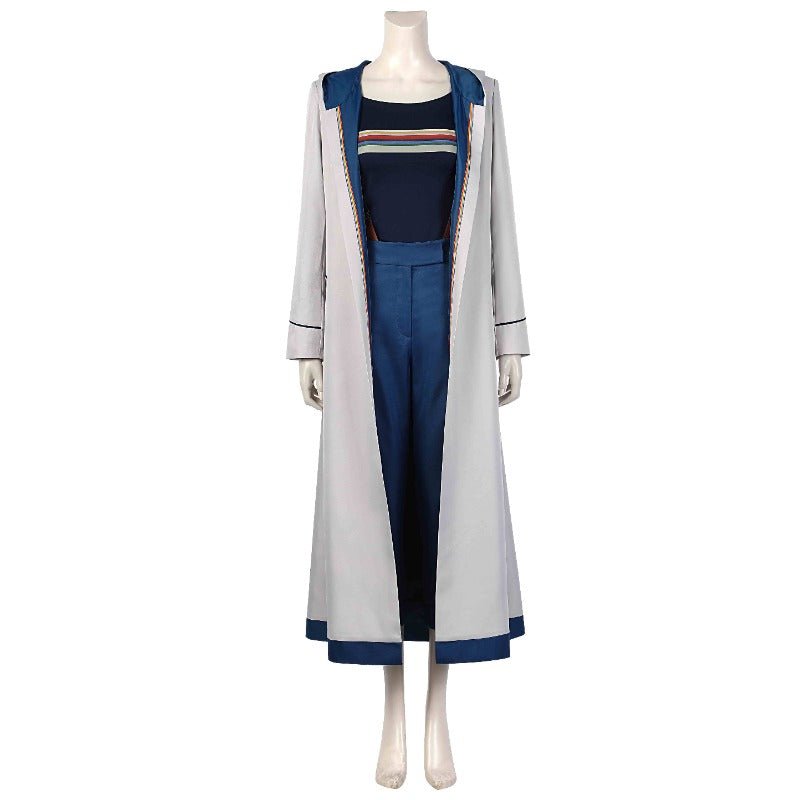 Traje de Cosplay Doctor 13 Jodie Whittaker Halloween Conjunto Completo para Fãs - Estrela Cosplay