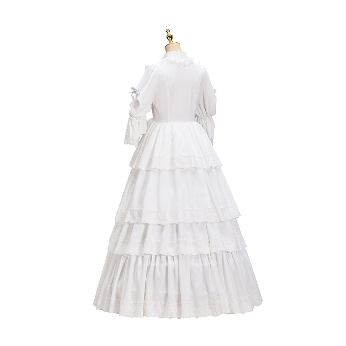Vestido Branco Victoria – Elegante Fantasia de Cosplay para Fãs de Anime - Estrela Cosplay