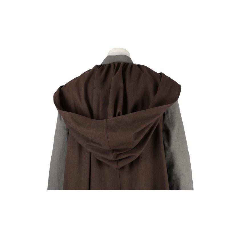 Traje de Cosplay Obi-Wan Kenobi Conjunto Completo - Manto Jedi para Halloween e Carnaval - Estrela Cosplay