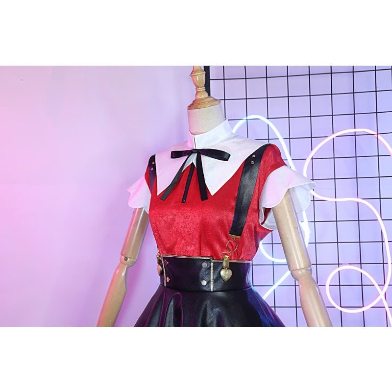 Fantasia Cosplay Needy Girl Overdose - Abyss KAngel Saia de Couro Sintético Preto - Estrela Cosplay