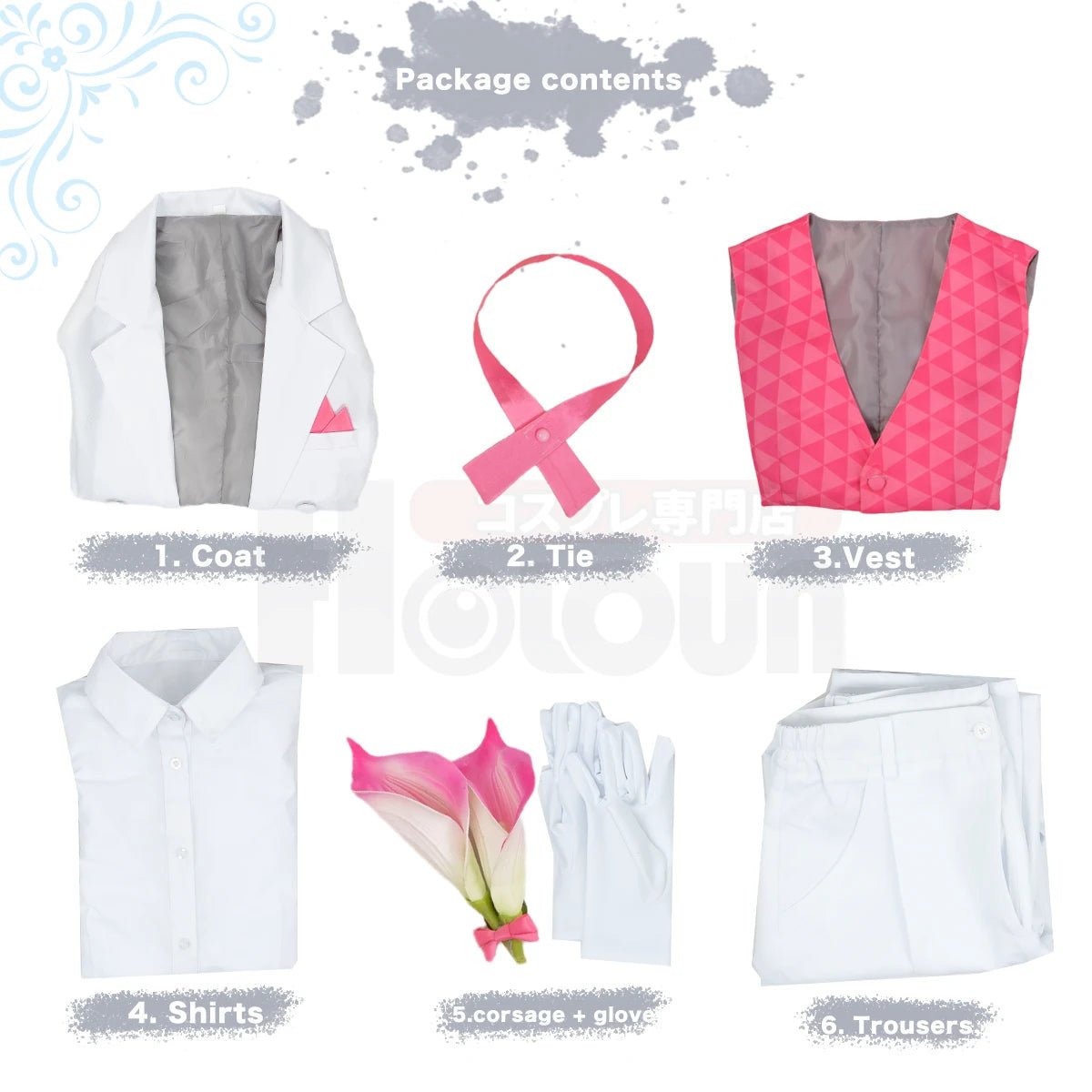 Fantasia de Cosplay de Blue Lock Chigiri Tuxedo Cauda - Uniforme de Exibição - Estrela Cosplay