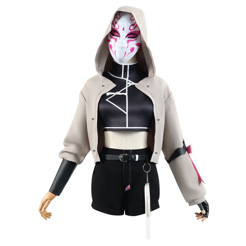 Traje de Cosplay Rosa do Esquadrão Máscara – Anime Matar Deuses: Reino Mortal - Estrela Cosplay