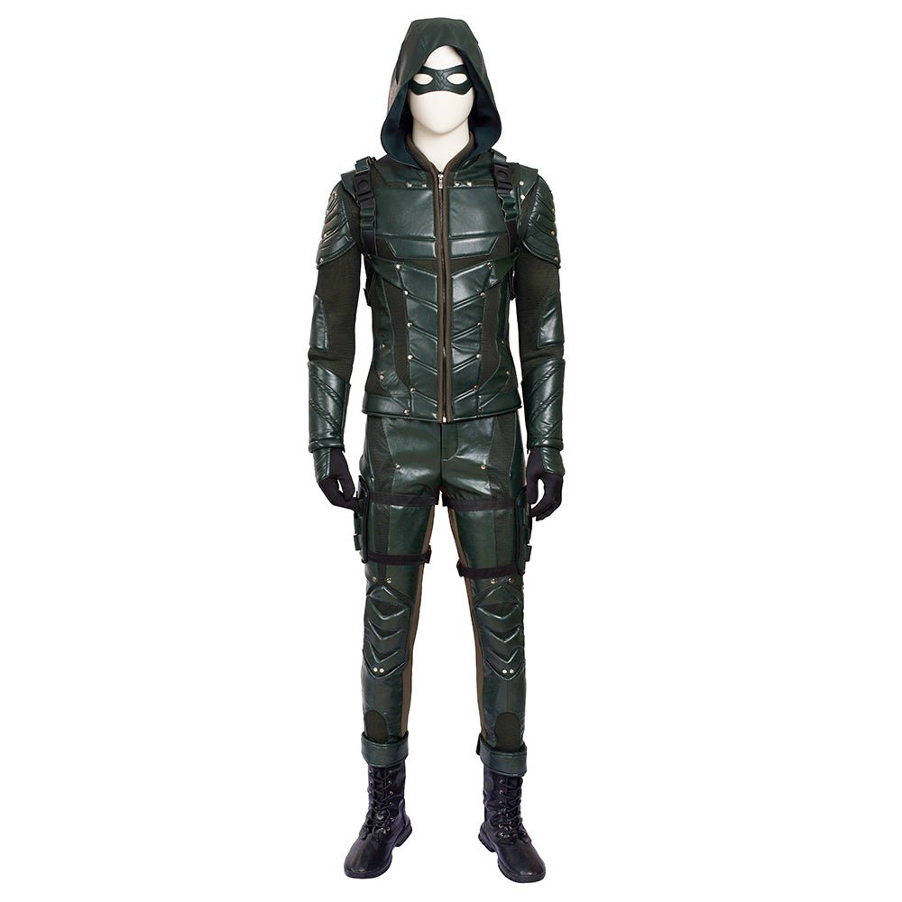 Traje de Cosplay Oliver Queen Temporada 5 Flecha Verde - Roupa de Série de TV de Alta Qualidade - Estrela Cosplay