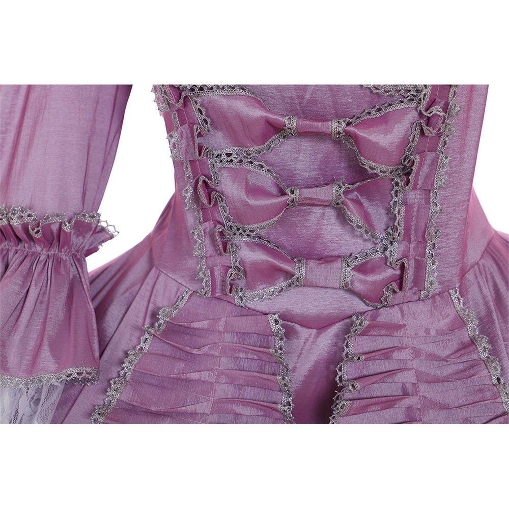 Vestido Rococó Roxo do Século 18 - Elegante com Rendados e Pregas da Estrela do Cosplay - Estrela Cosplay
