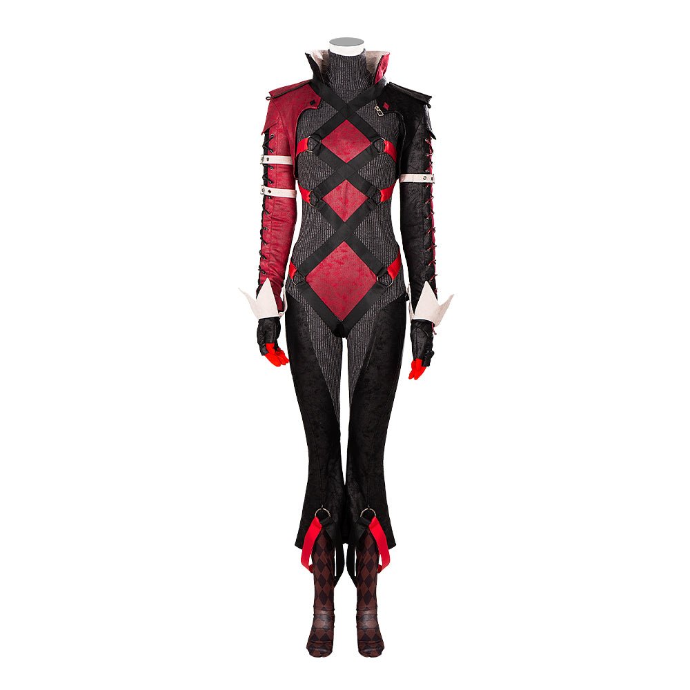 Fantasia de Cosplay Harley Quinn Gotham Knights DC Game - Qualidade Premium - Estrela Cosplay