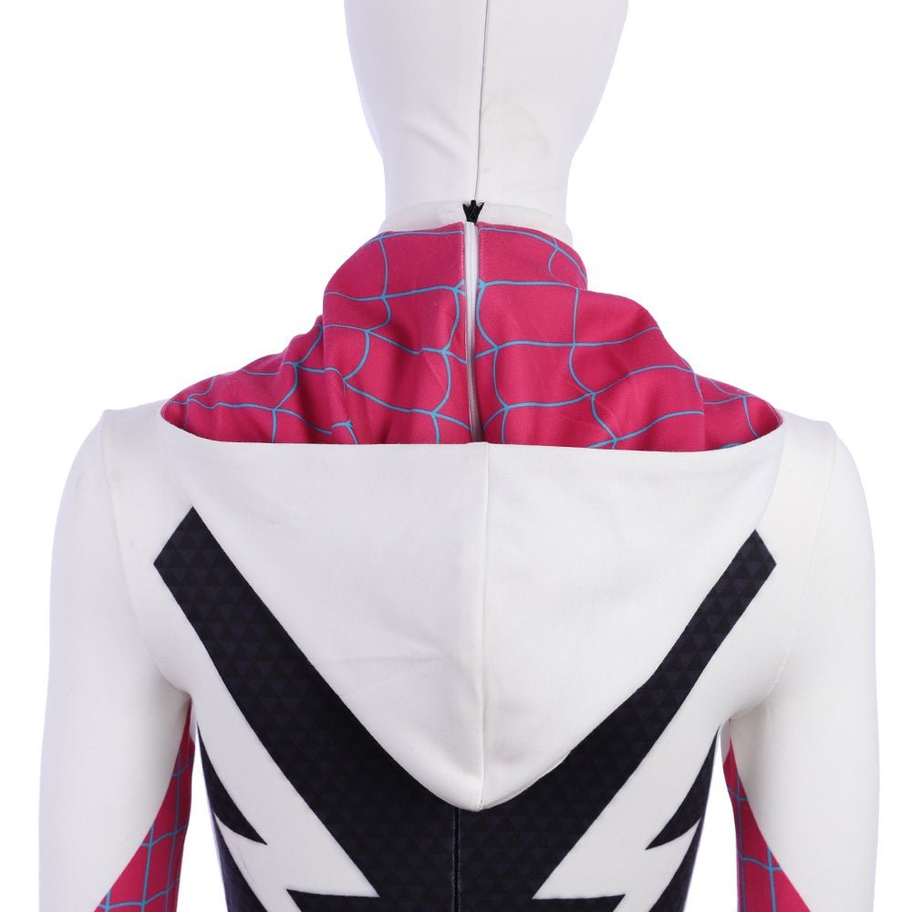 Traje de Cosplay Spider-Gwen / Ghost-Spider de Spider-Man: Into the Spider-Verse - Estrela Cosplay