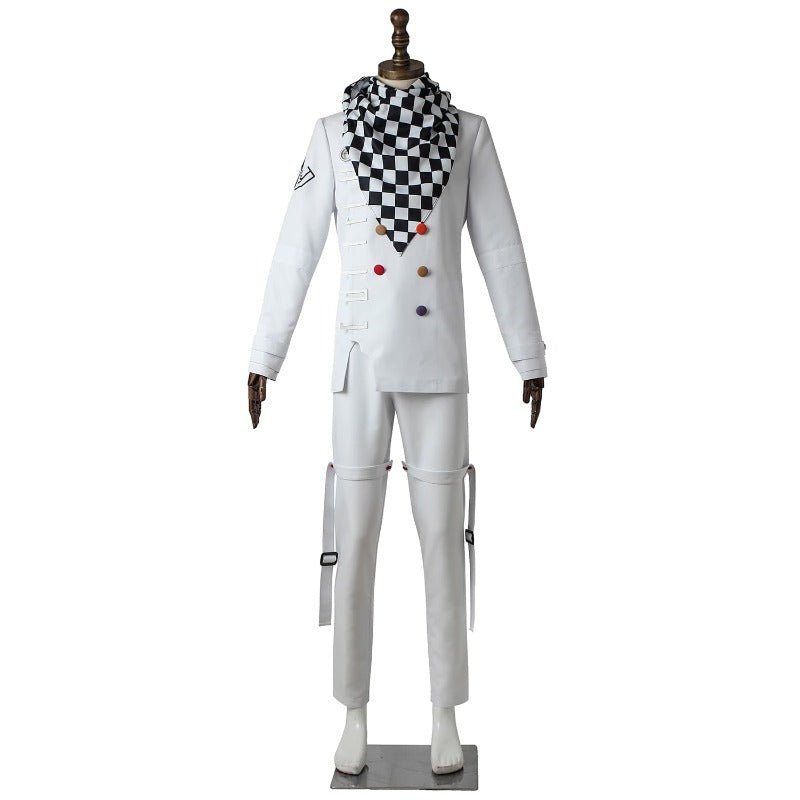 Fantasia de Kokichi Oma Cosplay - Traje Ouma Danganronpa V3 com Capa e Chapéu para Halloween e Festas - Estrela Cosplay