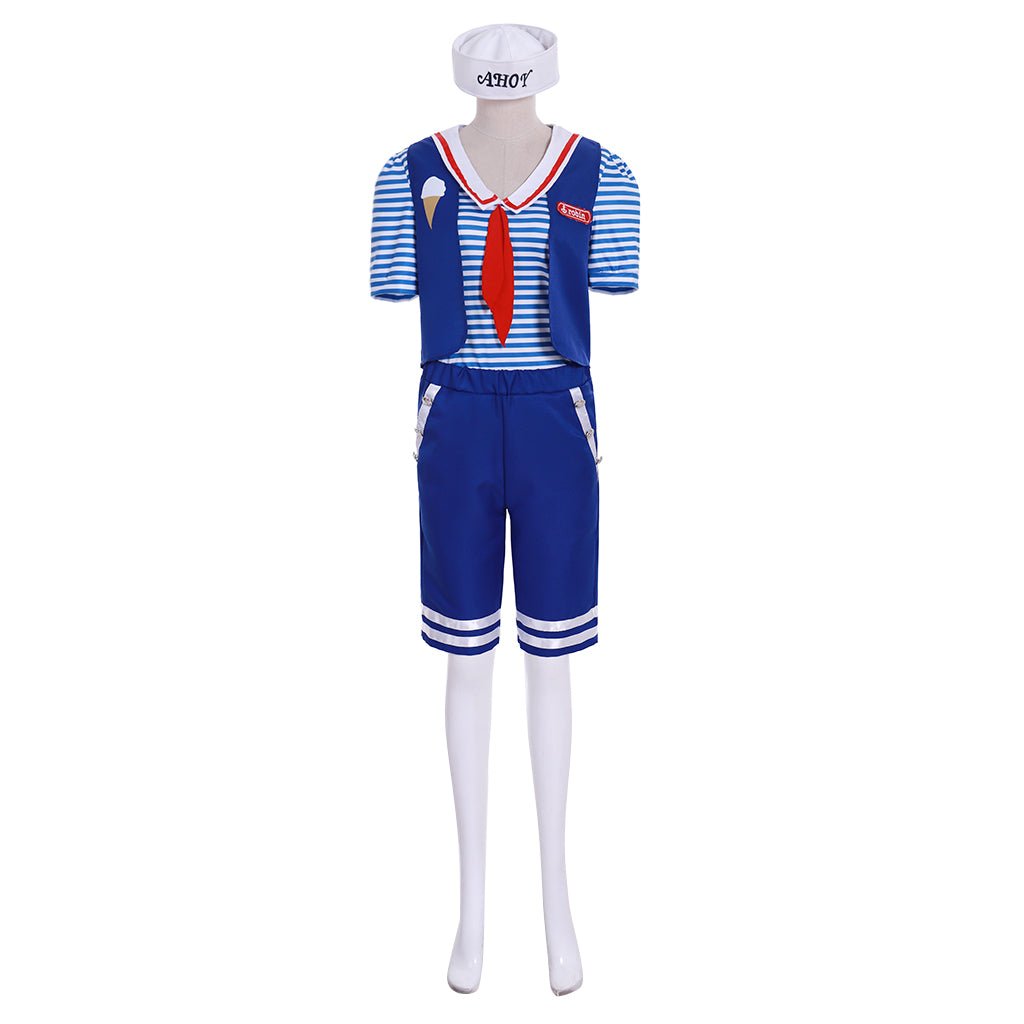 Uniforme Scoops Ahoy de Robin de Stranger Things para Adultos - Estrela Cosplay