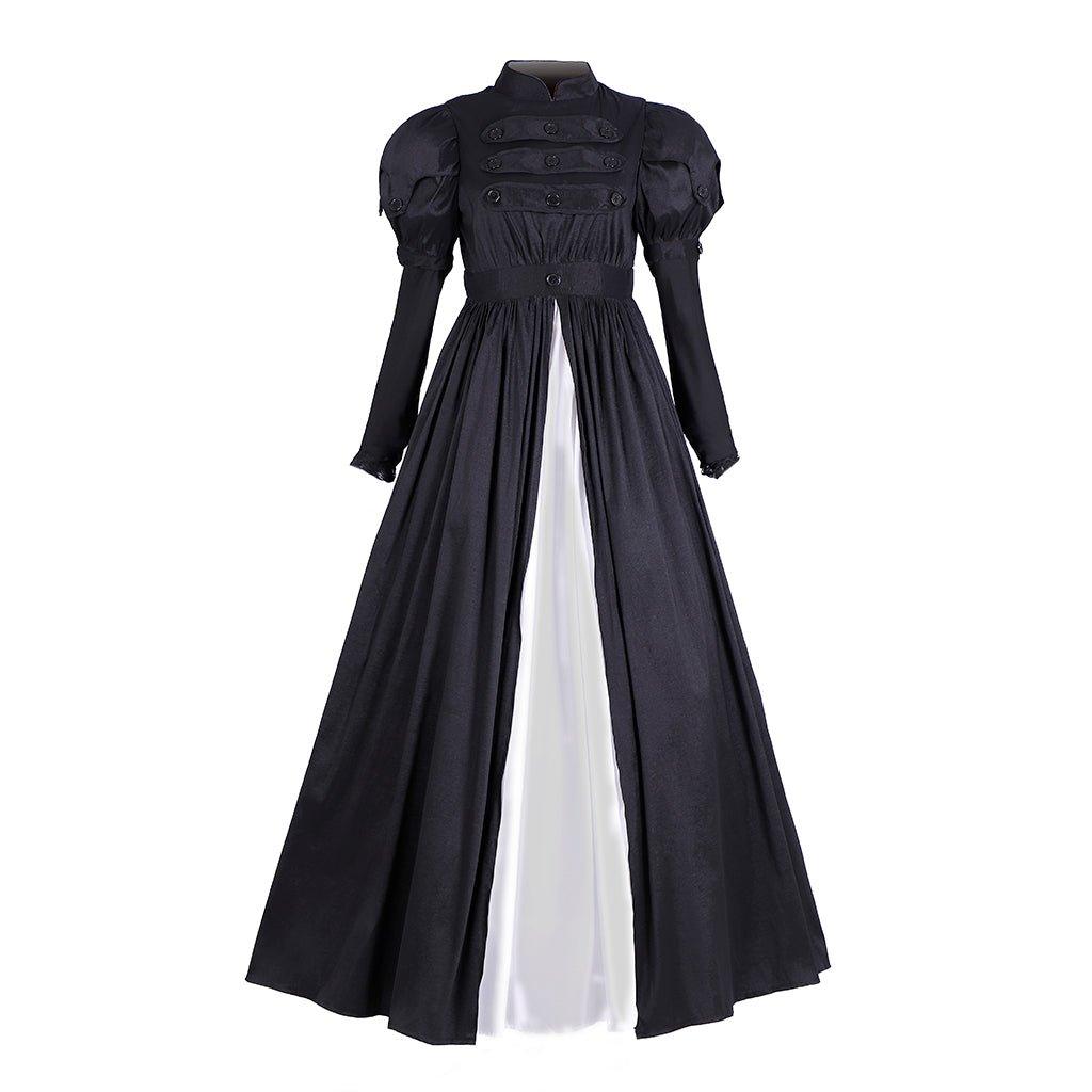 Vestido de Cosplay Eliza de Hamilton | Vestido de Baile Preto em Seda para Mulheres Adultas | Personalizado para Halloween - Estrela Cosplay