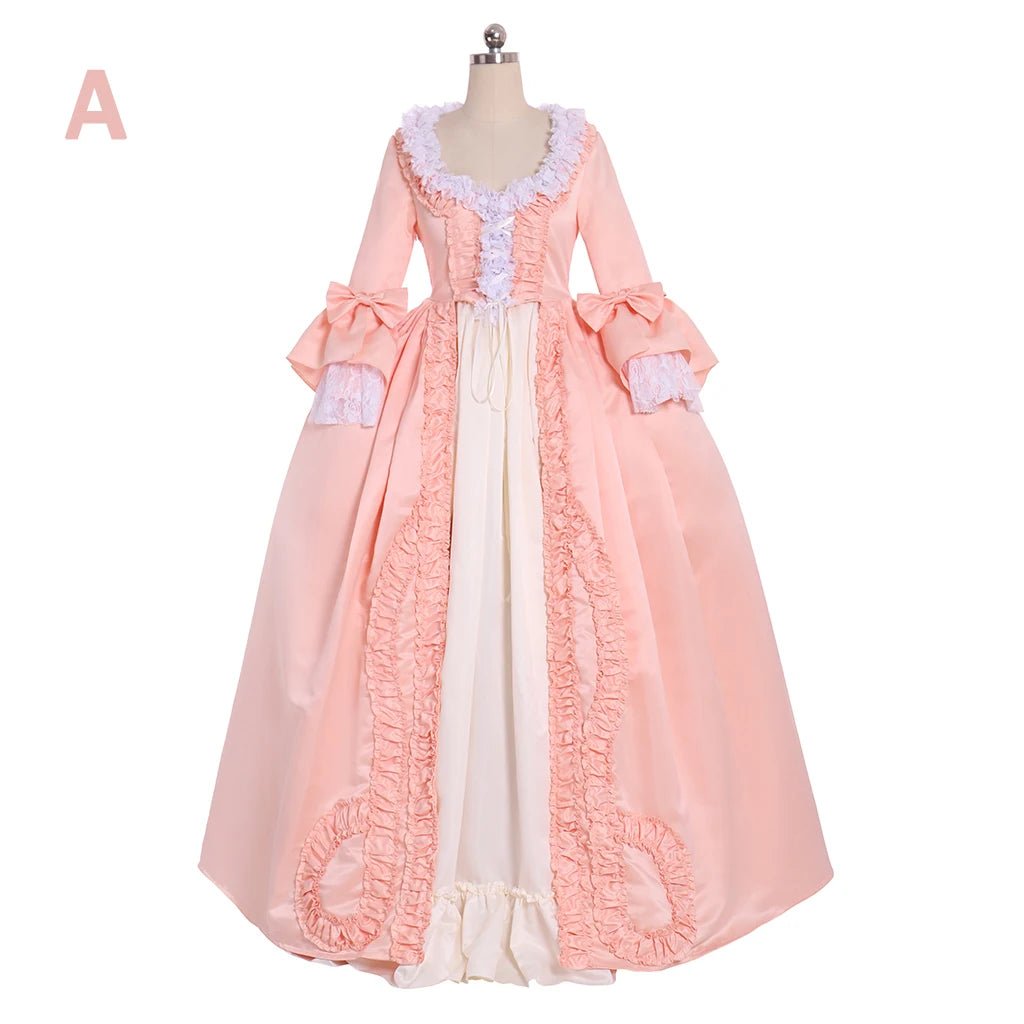 Vestido Rosa Rococo Marie Antoinette | Vestido de Casamento do Século 18 - Cosplay & Fantasia Histórica - Estrela Cosplay