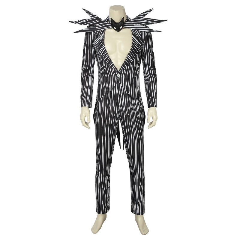 Fantasia Jack Skellington - Traje Listrado Preto para Halloween e Cosplay por Estrela do Cosplay - Estrela Cosplay