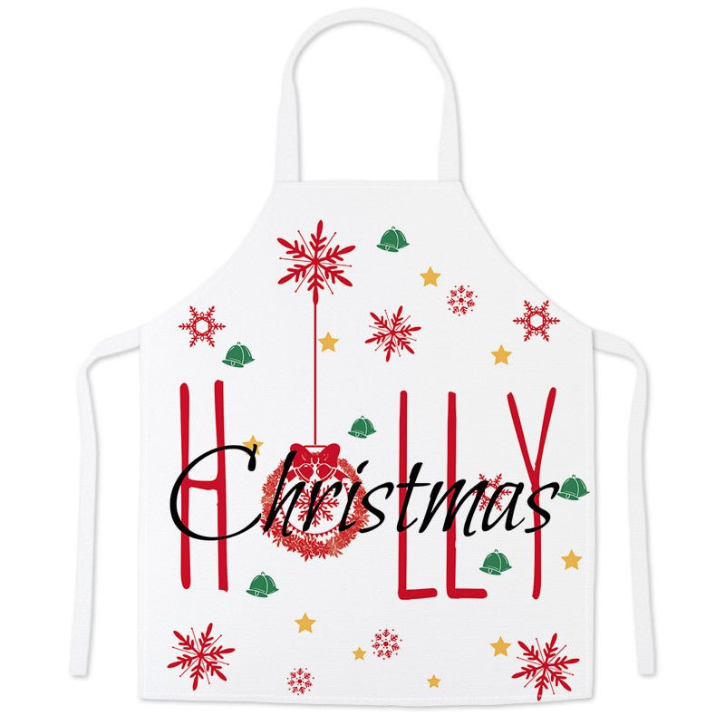 Avental de Natal Santa Claus Festivo, presente de Natal para adultos e crianças, avental de cintura para pais e filhos - Estrela Cosplay